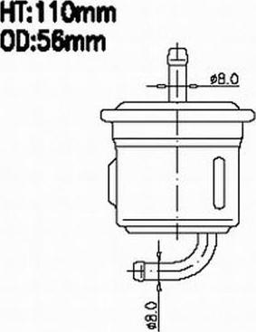 Azumi FSP29704 - Паливний фільтр autocars.com.ua