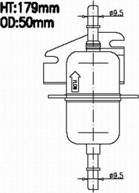 Azumi FSP41140 - Паливний фільтр autocars.com.ua