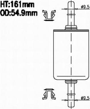 Azumi FSP50580 - Паливний фільтр autocars.com.ua