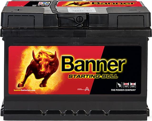 BANNER 010560080101 - Стартерна акумуляторна батарея, АКБ autocars.com.ua