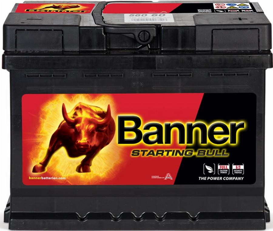 BANNER 010560600101 - Стартерна акумуляторна батарея, АКБ autocars.com.ua