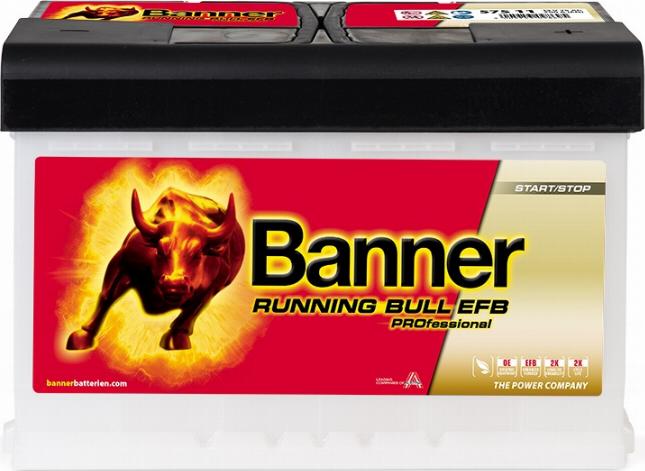 BANNER 012575110101 - Стартерна акумуляторна батарея, АКБ autocars.com.ua