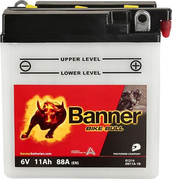 BANNER 020012140100 - Стартерна акумуляторна батарея, АКБ autocars.com.ua