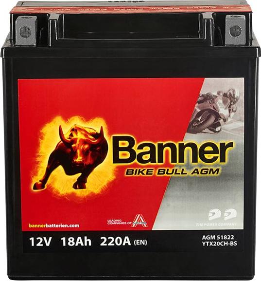 BANNER 021518220100 - Стартерна акумуляторна батарея, АКБ autocars.com.ua