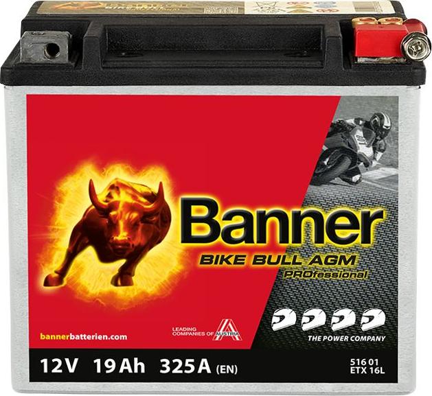 BANNER 024516010101 - Стартерна акумуляторна батарея, АКБ autocars.com.ua