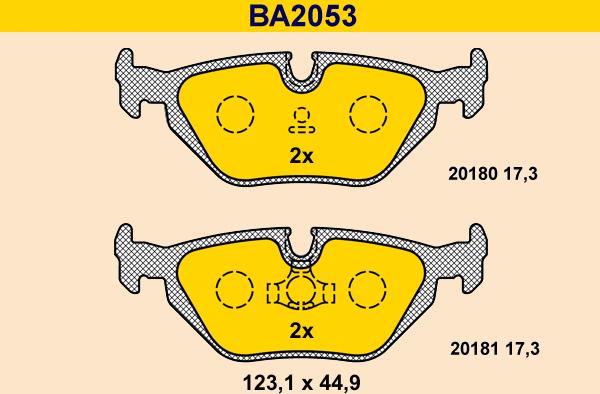 Barum BA2053 - Гальмівні колодки, дискові гальма autocars.com.ua