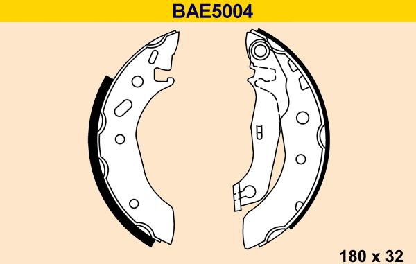 Barum BAE5004 - Комплект тормозных колодок, барабанные avtokuzovplus.com.ua
