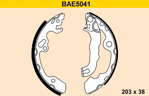 Barum BAE5041 - Комплект тормозных колодок, барабанные avtokuzovplus.com.ua