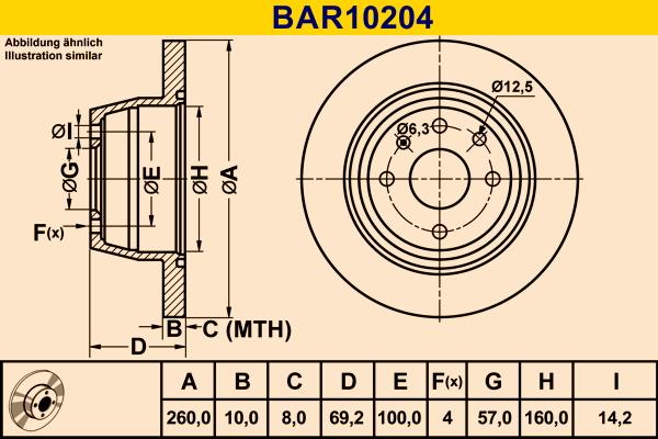 Barum BAR10204 - Тормозной диск avtokuzovplus.com.ua