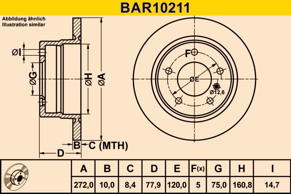 Barum BAR10211 - Тормозной диск avtokuzovplus.com.ua