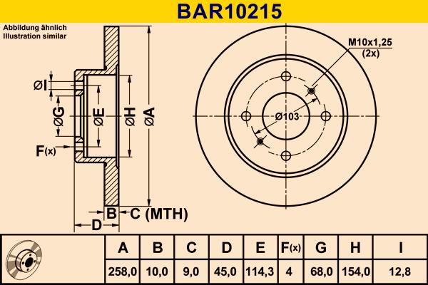 Barum BAR10215 - Тормозной диск autodnr.net
