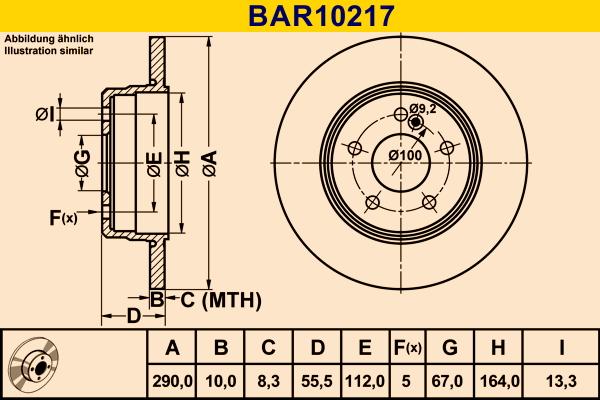 Barum BAR10217 - Тормозной диск avtokuzovplus.com.ua