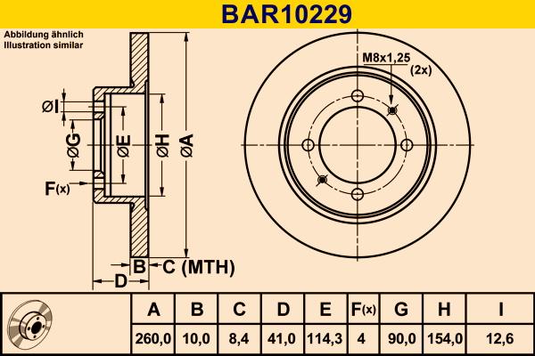 Barum BAR10229 - Тормозной диск avtokuzovplus.com.ua