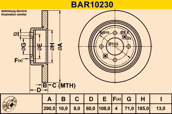 Barum BAR10230 - Тормозной диск avtokuzovplus.com.ua