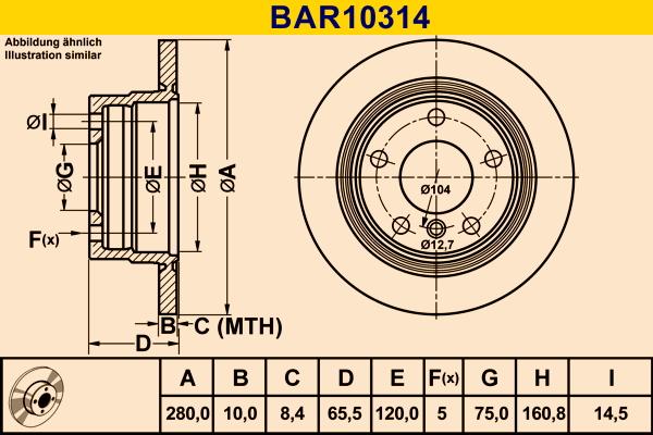 Barum BAR10314 - Тормозной диск avtokuzovplus.com.ua