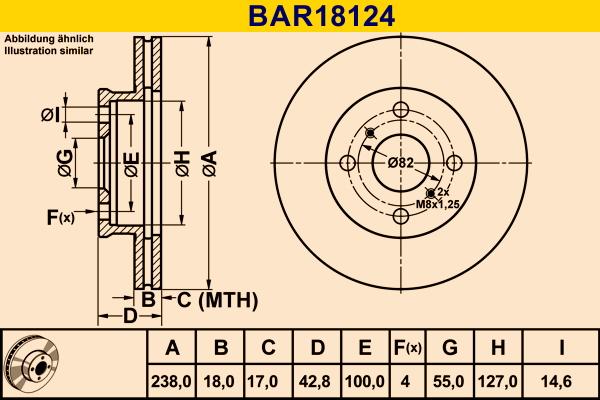 Barum BAR18124 - Тормозной диск avtokuzovplus.com.ua