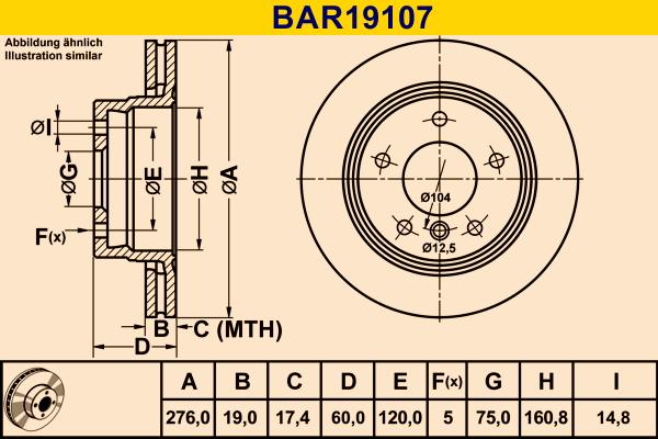 Barum BAR19107 - Тормозной диск avtokuzovplus.com.ua