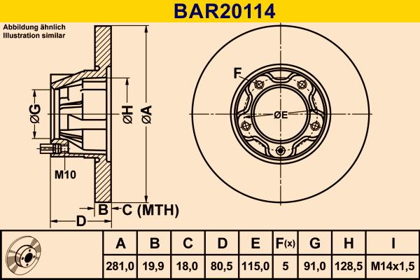 Barum BAR20114 - Тормозной диск avtokuzovplus.com.ua
