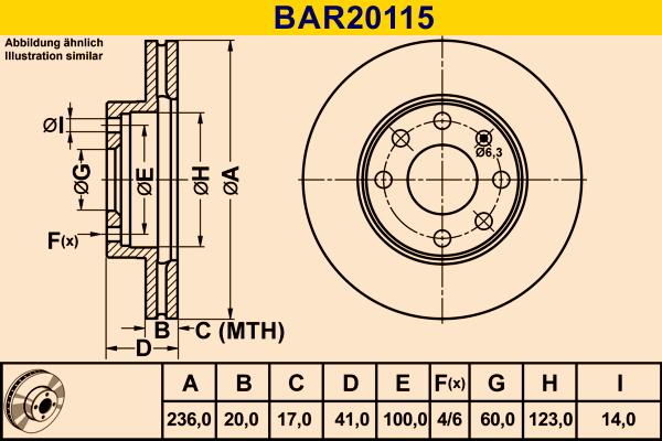 Barum BAR20115 - Тормозной диск autodnr.net