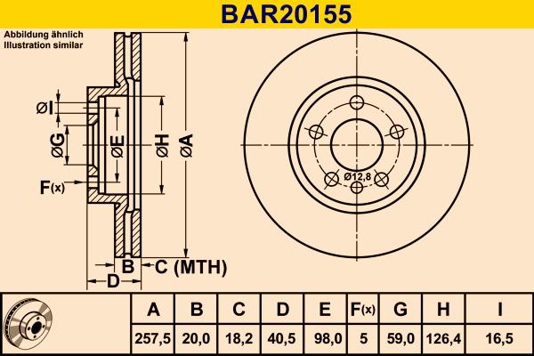 Barum BAR20155 - Тормозной диск avtokuzovplus.com.ua