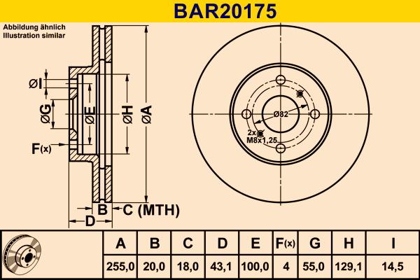 Barum BAR20175 - Тормозной диск avtokuzovplus.com.ua