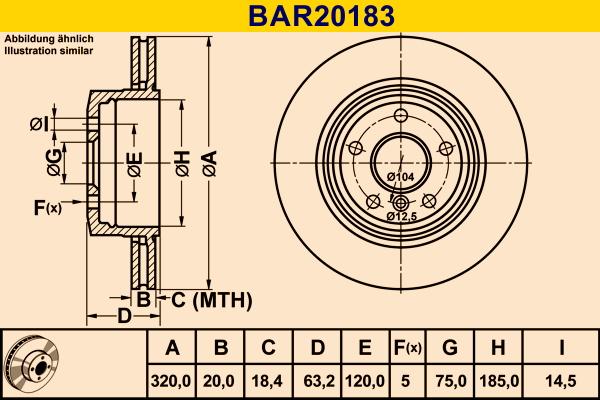 Barum BAR20183 - Тормозной диск avtokuzovplus.com.ua