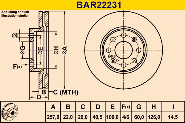 Barum BAR22231 - Тормозной диск avtokuzovplus.com.ua