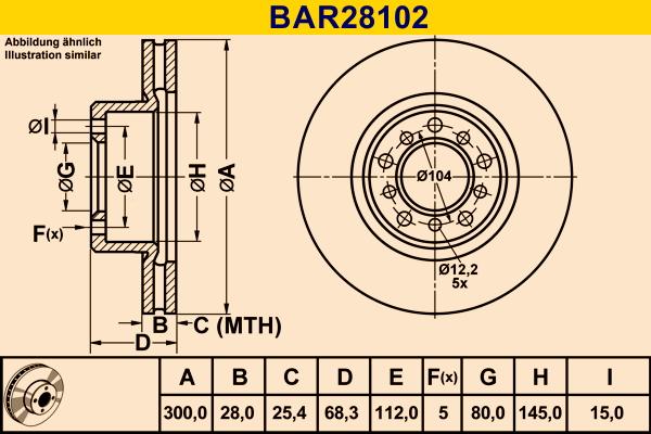 Barum BAR28102 - Тормозной диск avtokuzovplus.com.ua