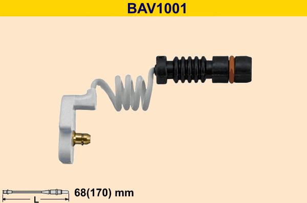 Barum BAV1001 - Сигнализатор, износ тормозных колодок avtokuzovplus.com.ua