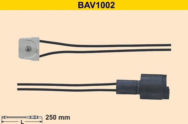 Barum BAV1002 - Сигнализатор, износ тормозных колодок avtokuzovplus.com.ua