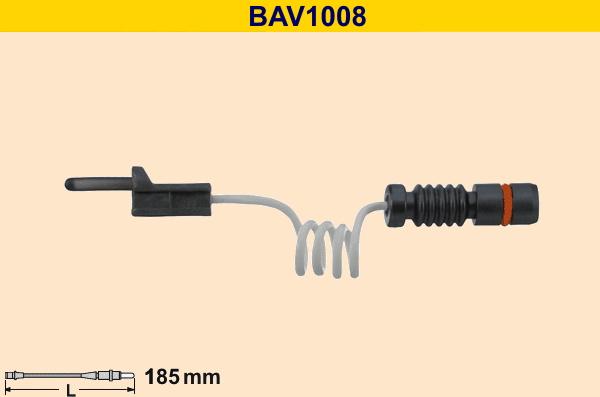 Barum BAV1008 - Сигнализатор, износ тормозных колодок autodnr.net