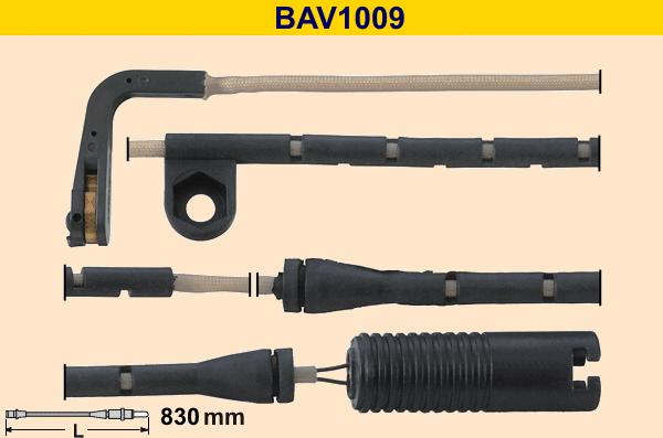 Barum BAV1009 - Сигнализатор, износ тормозных колодок avtokuzovplus.com.ua