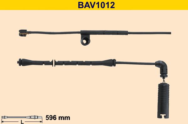 Barum BAV1012 - Сигнализатор, износ тормозных колодок avtokuzovplus.com.ua