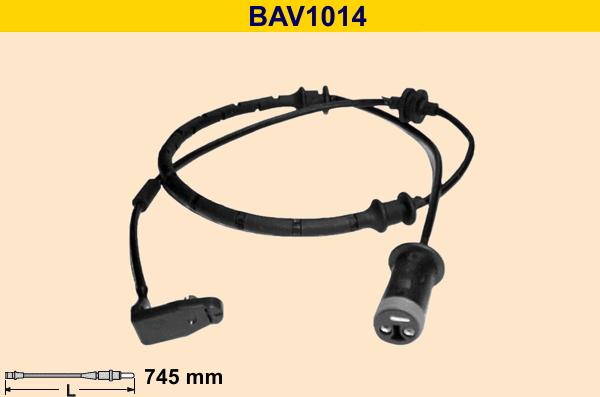 Barum BAV1014 - Сигнализатор, износ тормозных колодок avtokuzovplus.com.ua