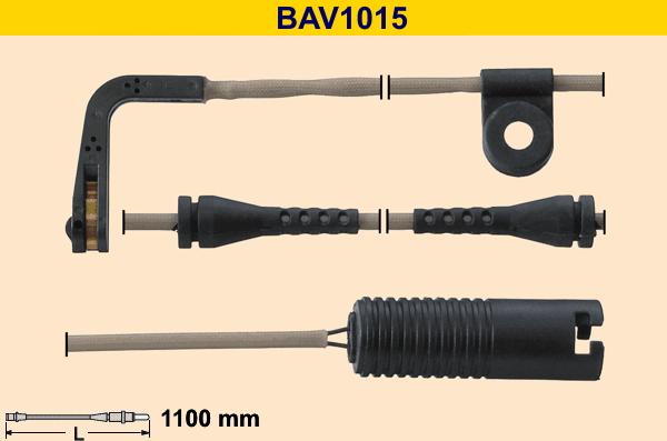 Barum BAV1015 - Сигнализатор, износ тормозных колодок avtokuzovplus.com.ua