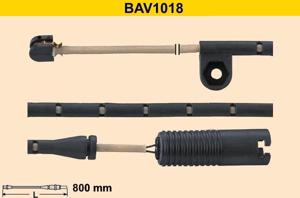 Barum BAV1018 - Сигнализатор, износ тормозных колодок avtokuzovplus.com.ua