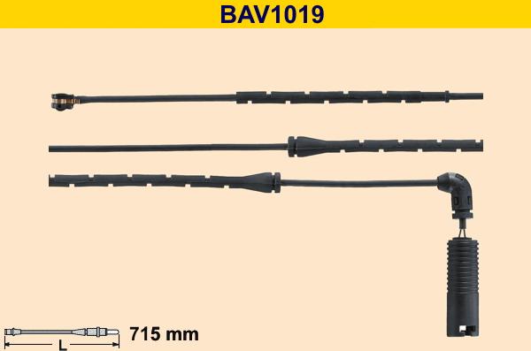 Barum BAV1019 - Сигнализатор, износ тормозных колодок avtokuzovplus.com.ua
