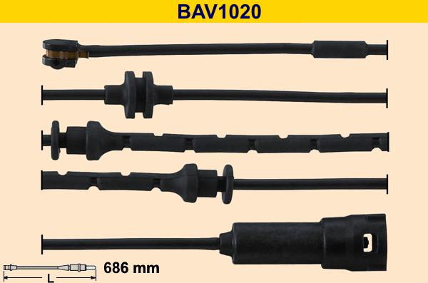 Barum BAV1020 - Сигнализатор, износ тормозных колодок avtokuzovplus.com.ua