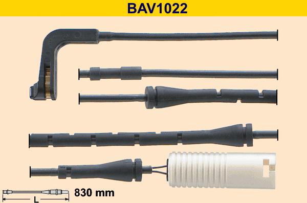 Barum BAV1022 - Сигнализатор, износ тормозных колодок avtokuzovplus.com.ua