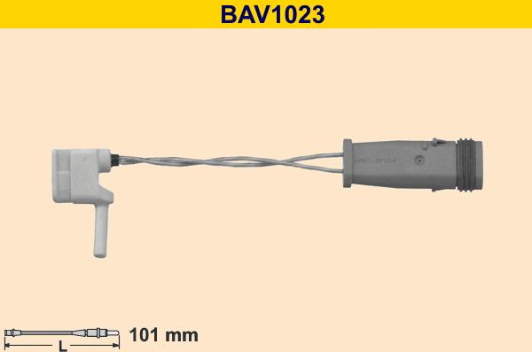 Barum BAV1023 - Сигнализатор, износ тормозных колодок autodnr.net