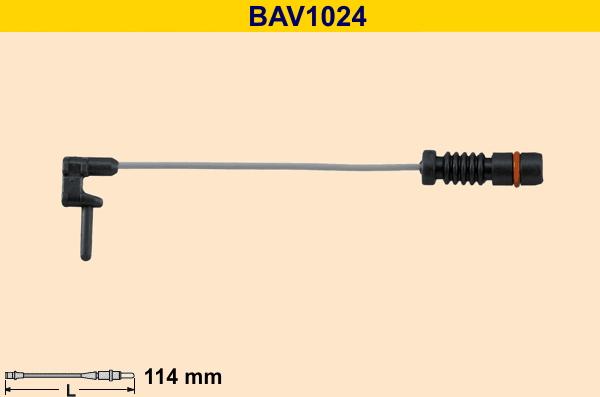 Barum BAV1024 - Сигнализатор, износ тормозных колодок autodnr.net