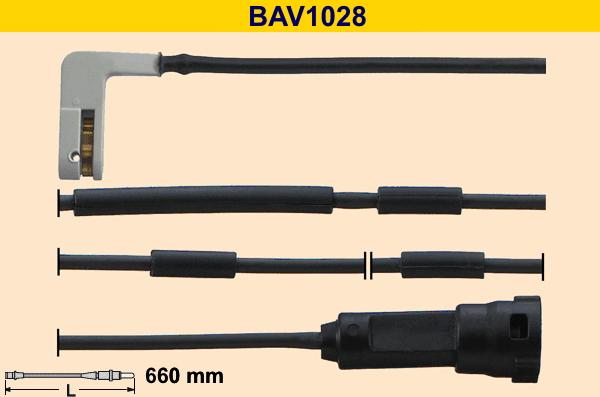 Barum BAV1028 - Сигнализатор, износ тормозных колодок autodnr.net