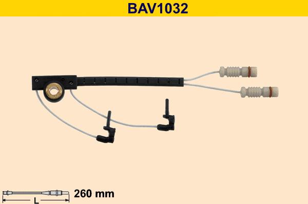 Barum BAV1032 - Сигнализатор, износ тормозных колодок autodnr.net