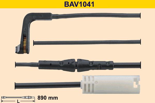 Barum BAV1041 - Сигнализатор, износ тормозных колодок avtokuzovplus.com.ua