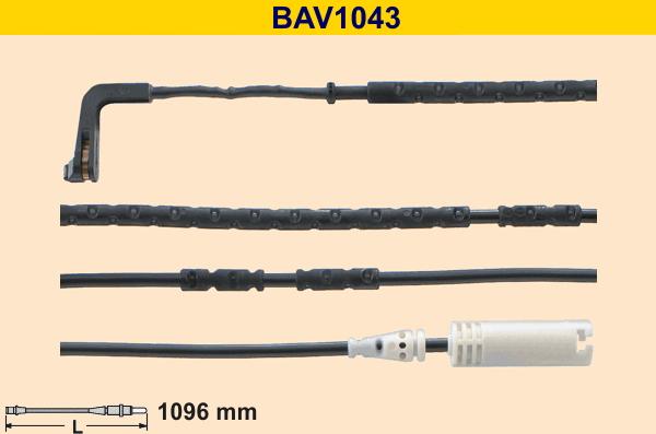 Barum BAV1043 - Сигнализатор, износ тормозных колодок avtokuzovplus.com.ua