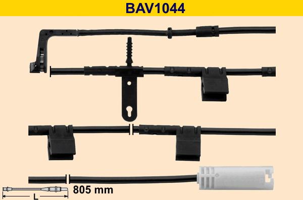 Barum BAV1044 - Сигнализатор, износ тормозных колодок avtokuzovplus.com.ua