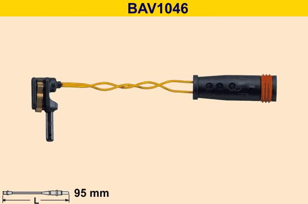 Barum BAV1046 - Сигнализатор, износ тормозных колодок avtokuzovplus.com.ua
