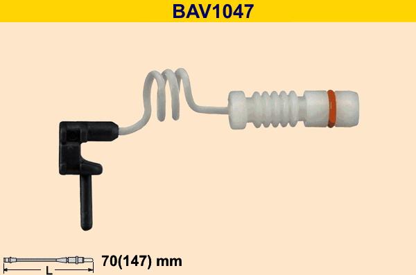 Barum BAV1047 - Сигнализатор, износ тормозных колодок autodnr.net