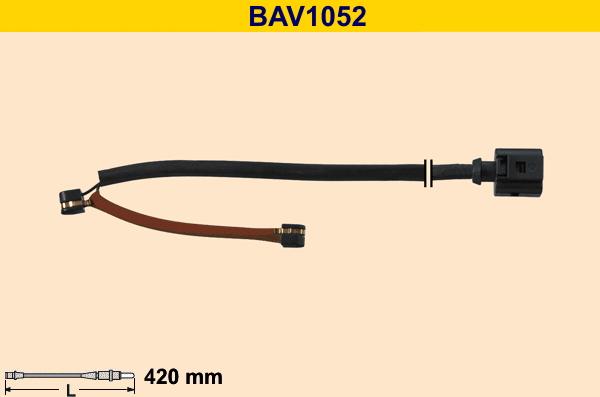 Barum BAV1052 - Сигнализатор, износ тормозных колодок avtokuzovplus.com.ua