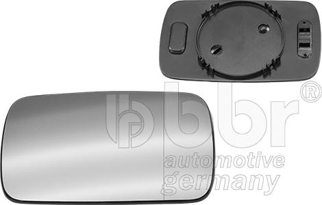 BBR Automotive 001-10-17595 - Дзеркальне скло, зовнішнє дзеркало autocars.com.ua